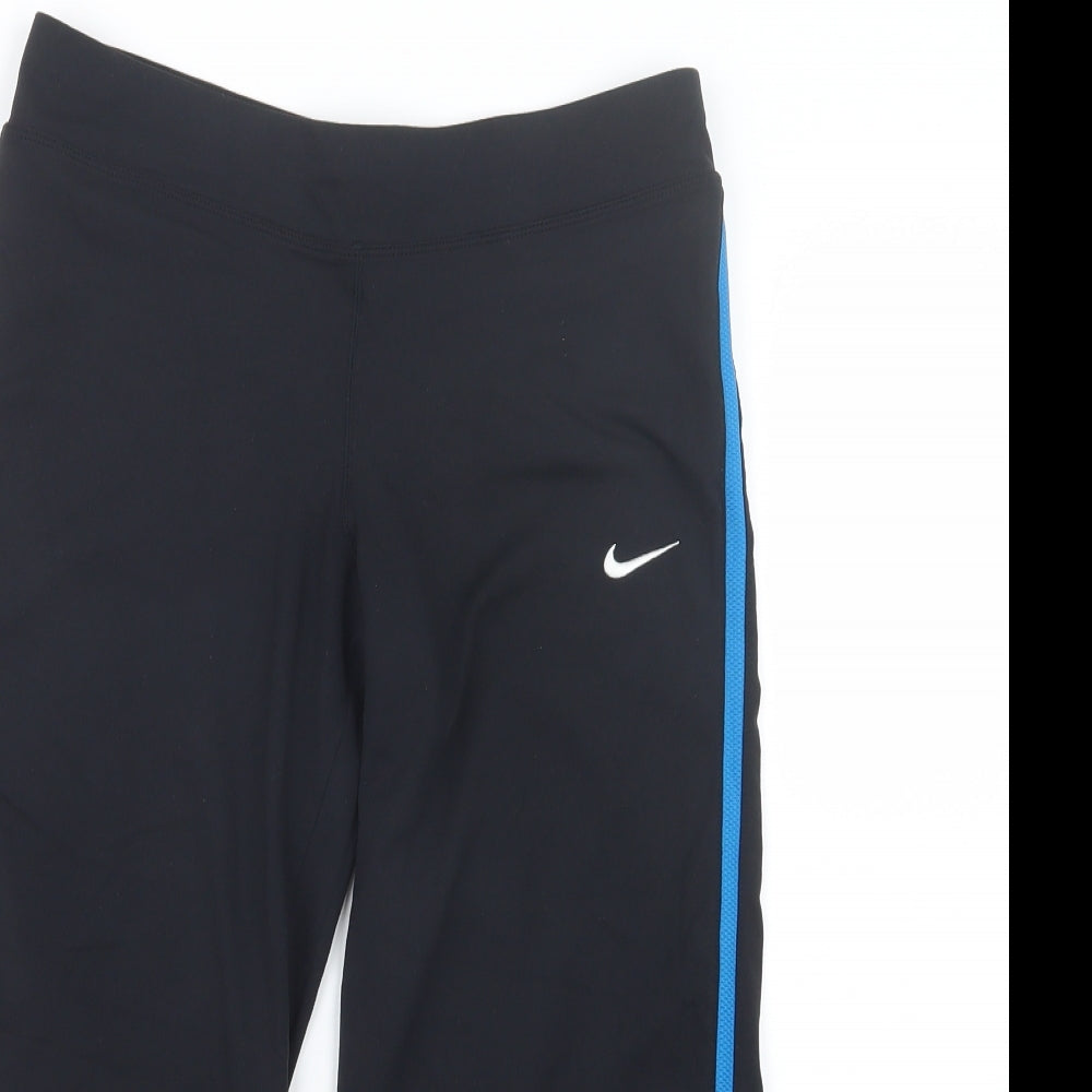 Nike Womens Black   Cropped Leggings Size 8 L19 in