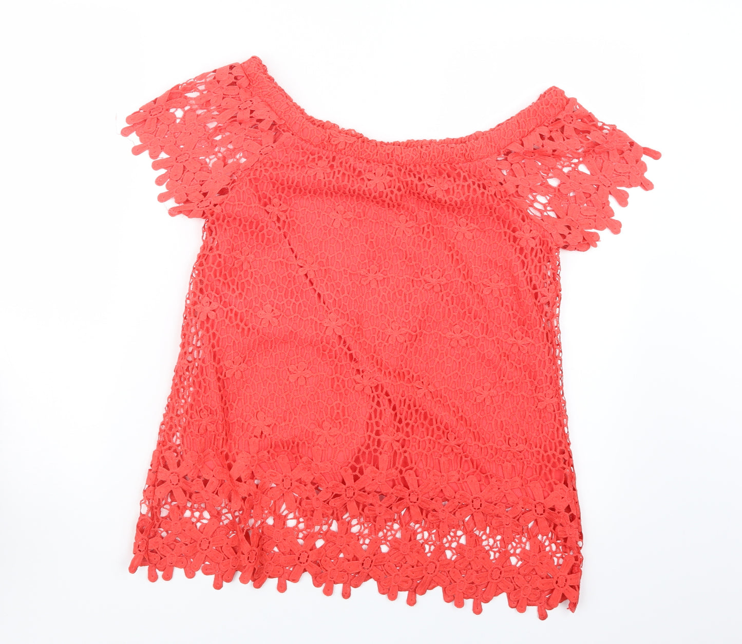 Papaya Womens Red   Basic Blouse Size 8