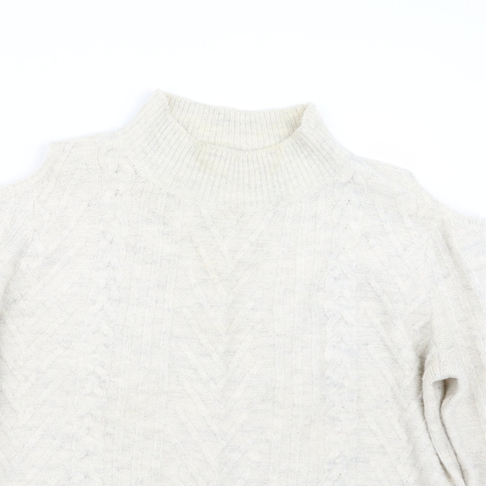 George Womens Beige  Knit Pullover Jumper Size 16  - Open Shoulders