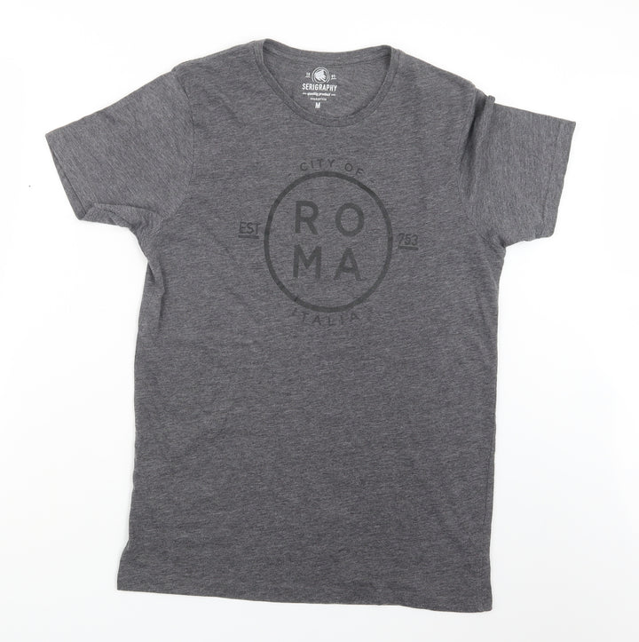 JHK Mens Grey T-Shirt Size M