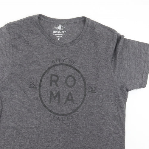 JHK Mens Grey    T-Shirt Size M