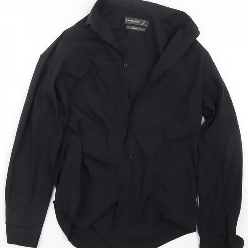 Primark Mens Black    Button-Up Size 16