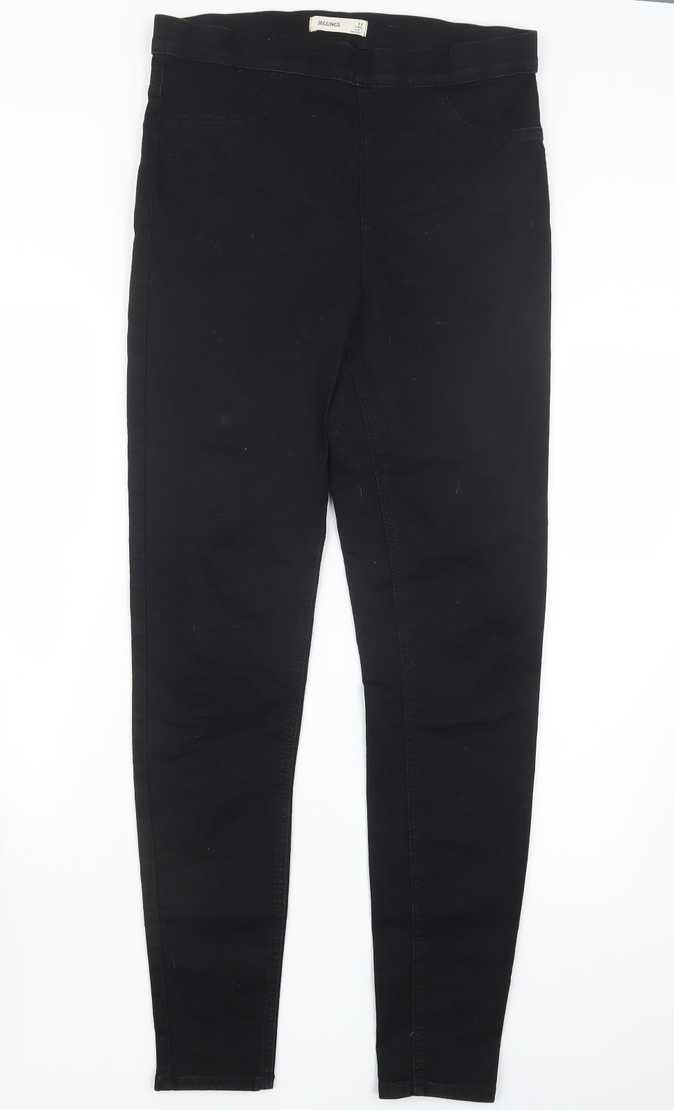 Marks and Spencer Womens Black  Denim Jegging Jeans Size 12 L30 in