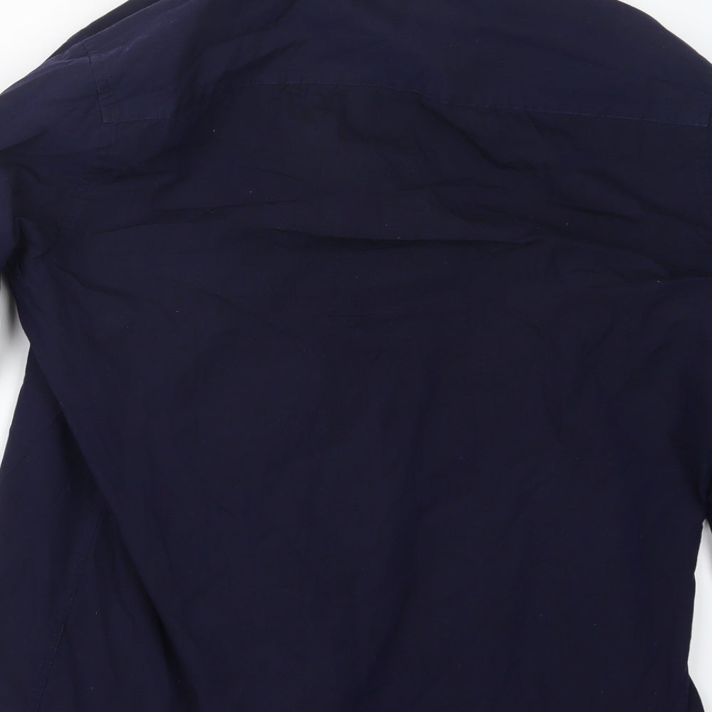 F&F Mens Purple    Button-Up Size 17