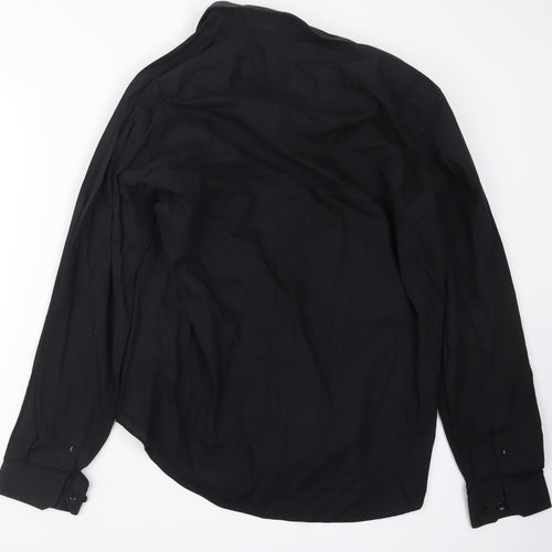 Primark Mens Black    Button-Up Size 17