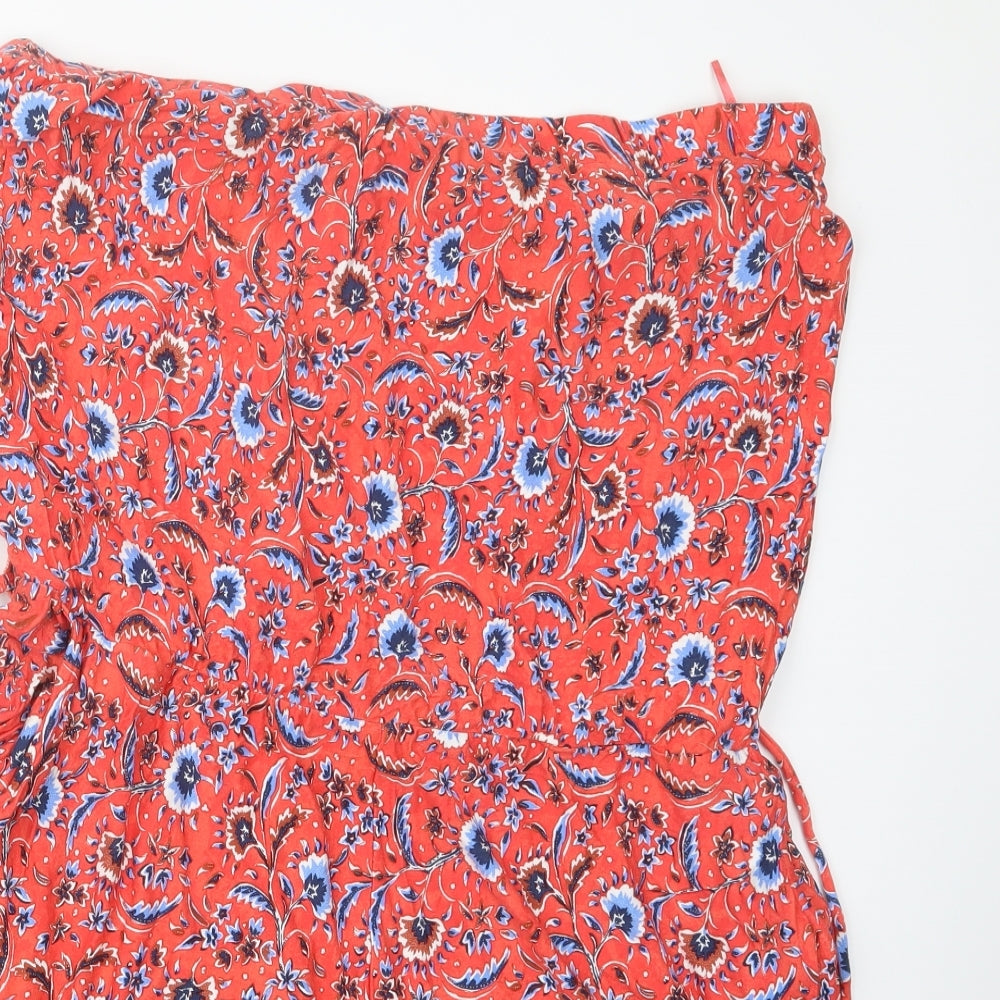 NEXT Womens Pink Floral  Playsuit One-Piece Size 22