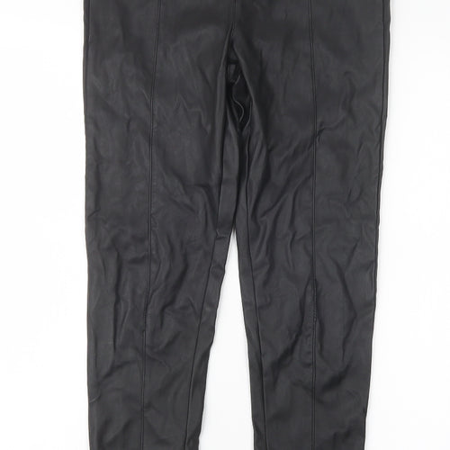 Preworn Womens Black   Trousers  Size 28 in L28 in
