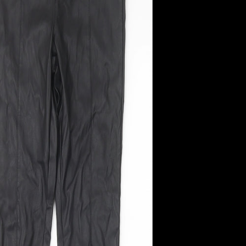 Preworn Womens Black   Trousers  Size 28 in L28 in