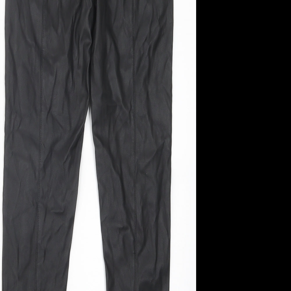 Preworn Womens Black   Trousers  Size 28 in L28 in