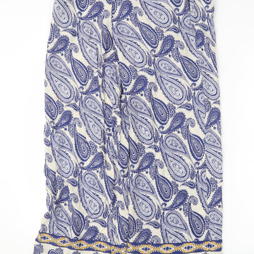 desray Womens Blue Paisley  Trousers  Size 27 in L30 in