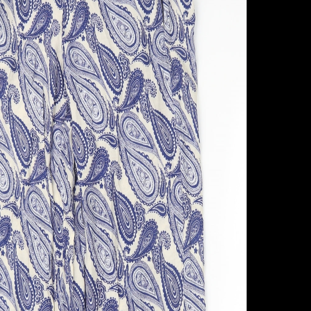 desray Womens Blue Paisley  Trousers  Size 27 in L30 in