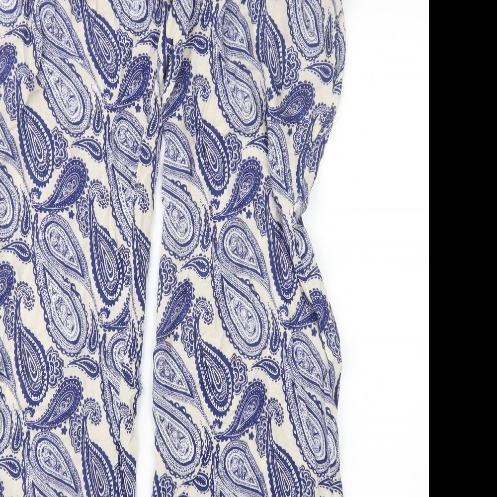 desray Womens Blue Paisley  Trousers  Size 27 in L30 in