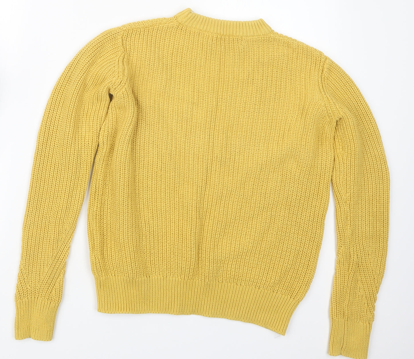 Marks and Spencer Womens Yellow  Knit Pullover Jumper Size XS