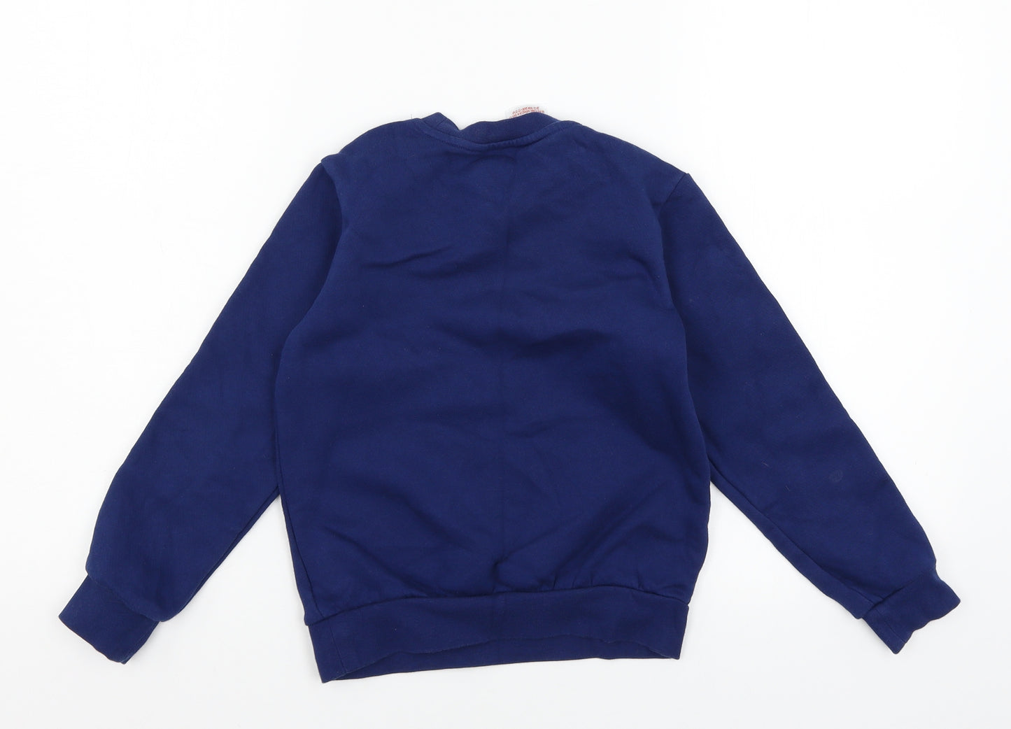 adidas Boys Blue  Jersey Pullover Sweatshirt Size 7-8 Years