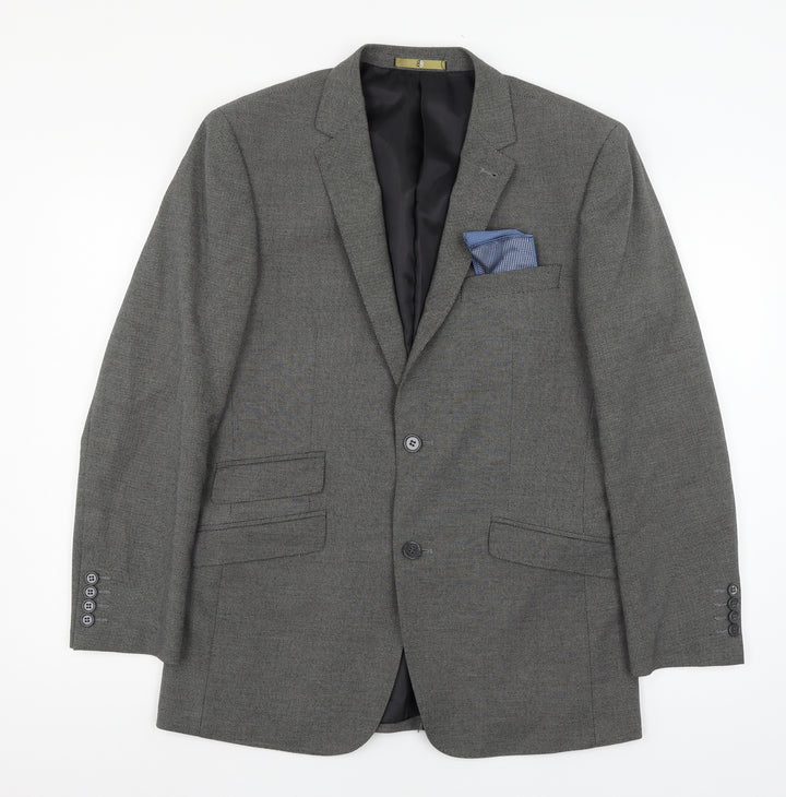 BB Mens Grey   Jacket Suit Jacket Size M