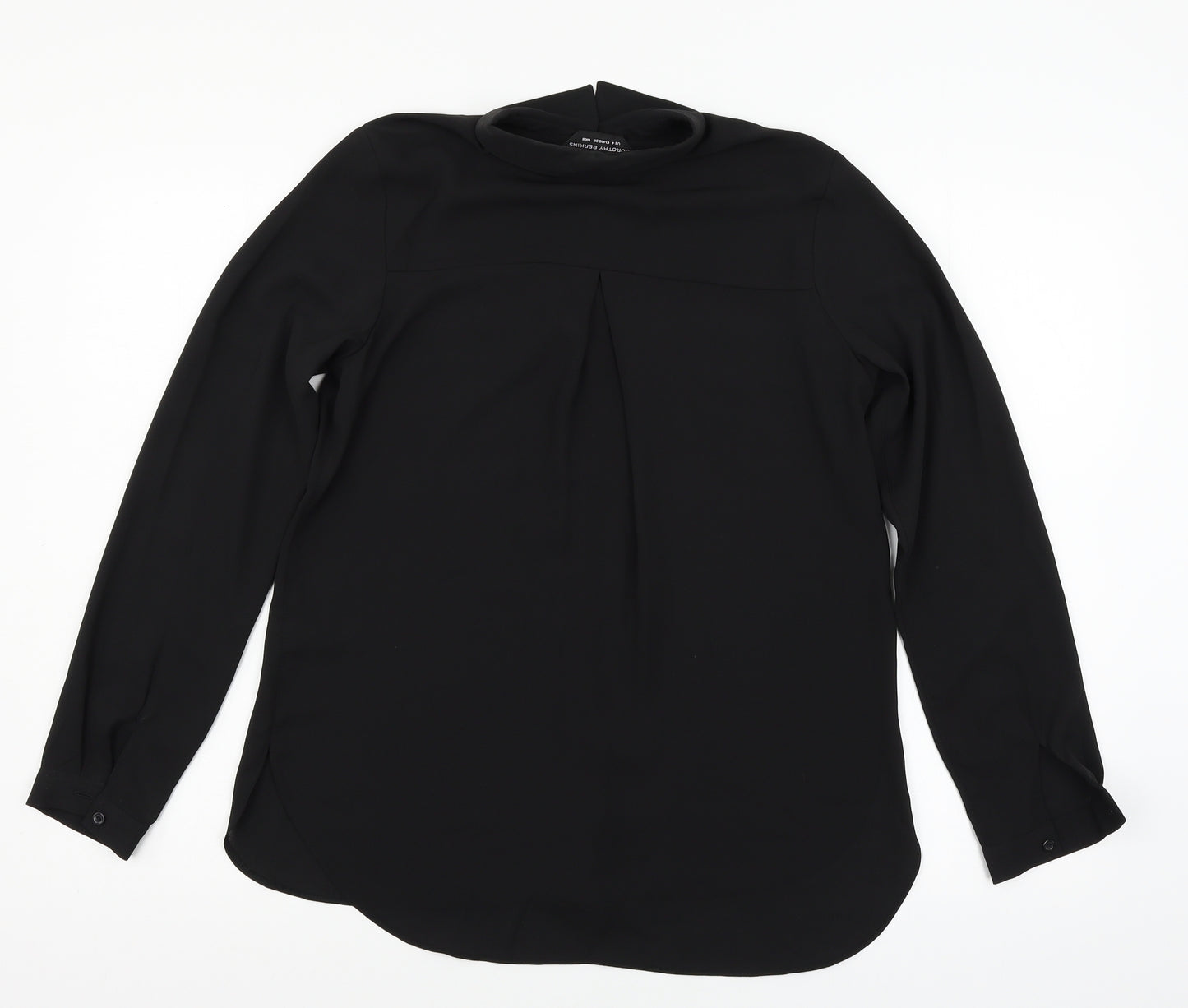 Dorothy Perkins Womens Black   Basic Button-Up Size 8