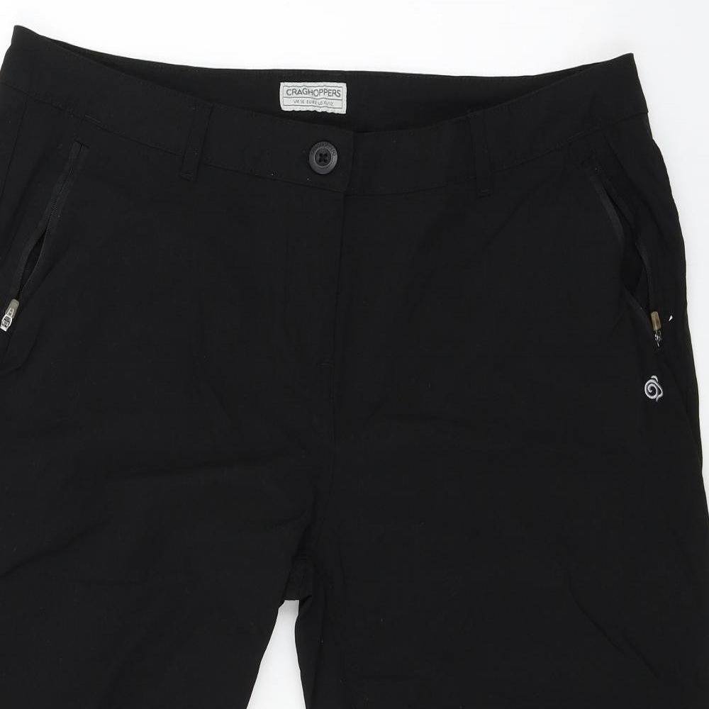 Craghoppers Womens Black   Cropped Trousers Size 16 L20 in