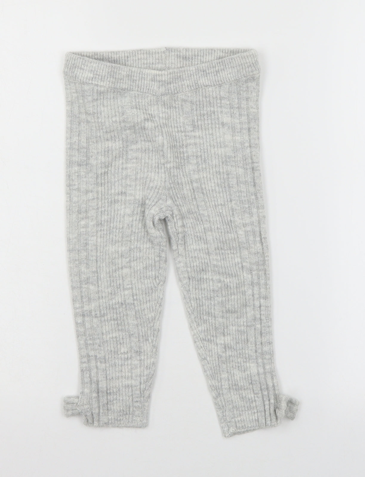TU Girls Grey  Knit Jogger Trousers Size 2-3 Years
