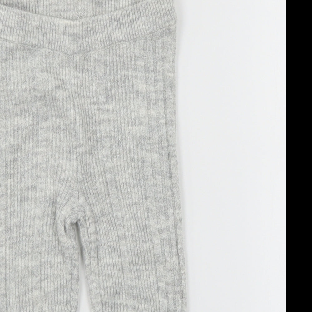 TU Girls Grey  Knit Jogger Trousers Size 2-3 Years
