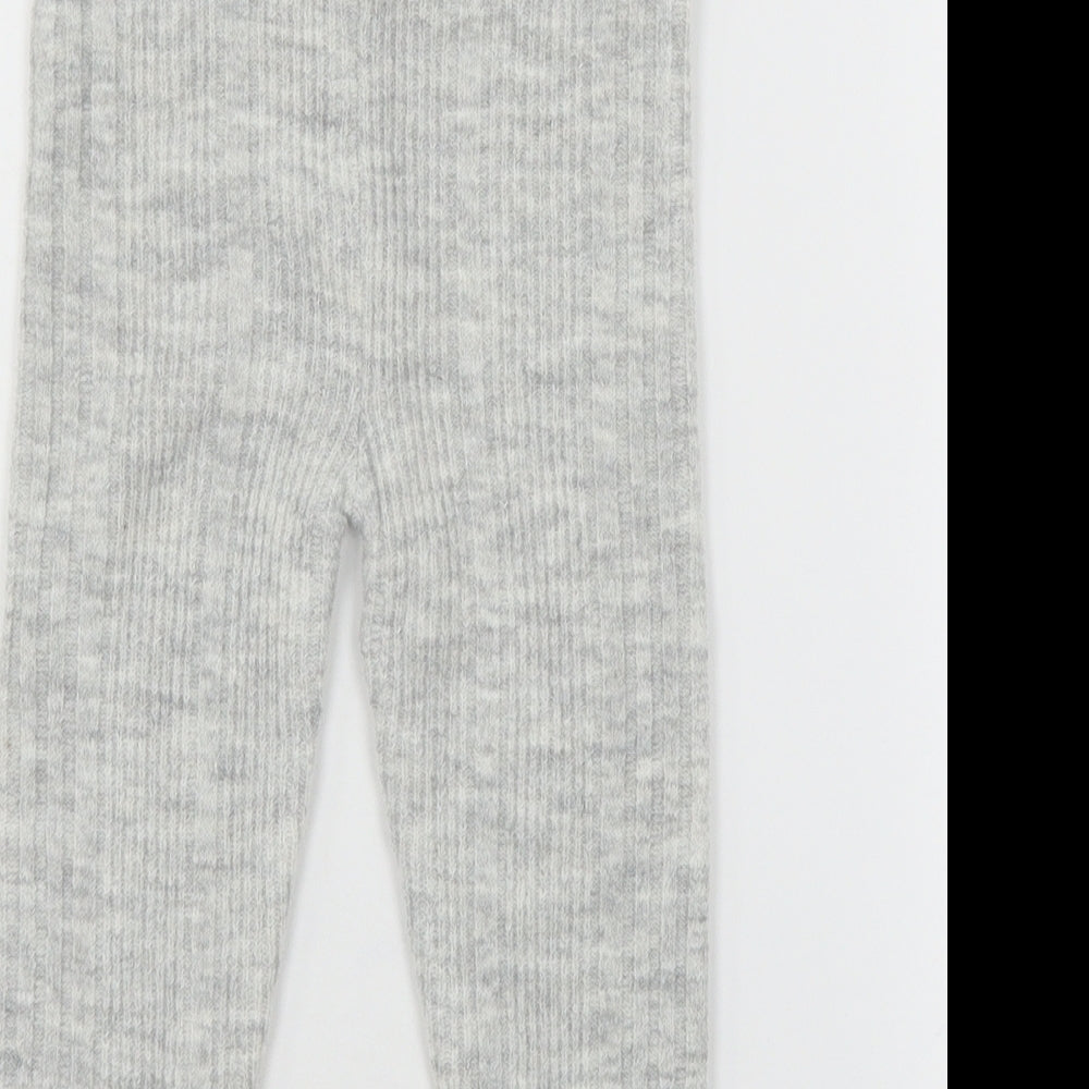 TU Girls Grey  Knit Jogger Trousers Size 2-3 Years
