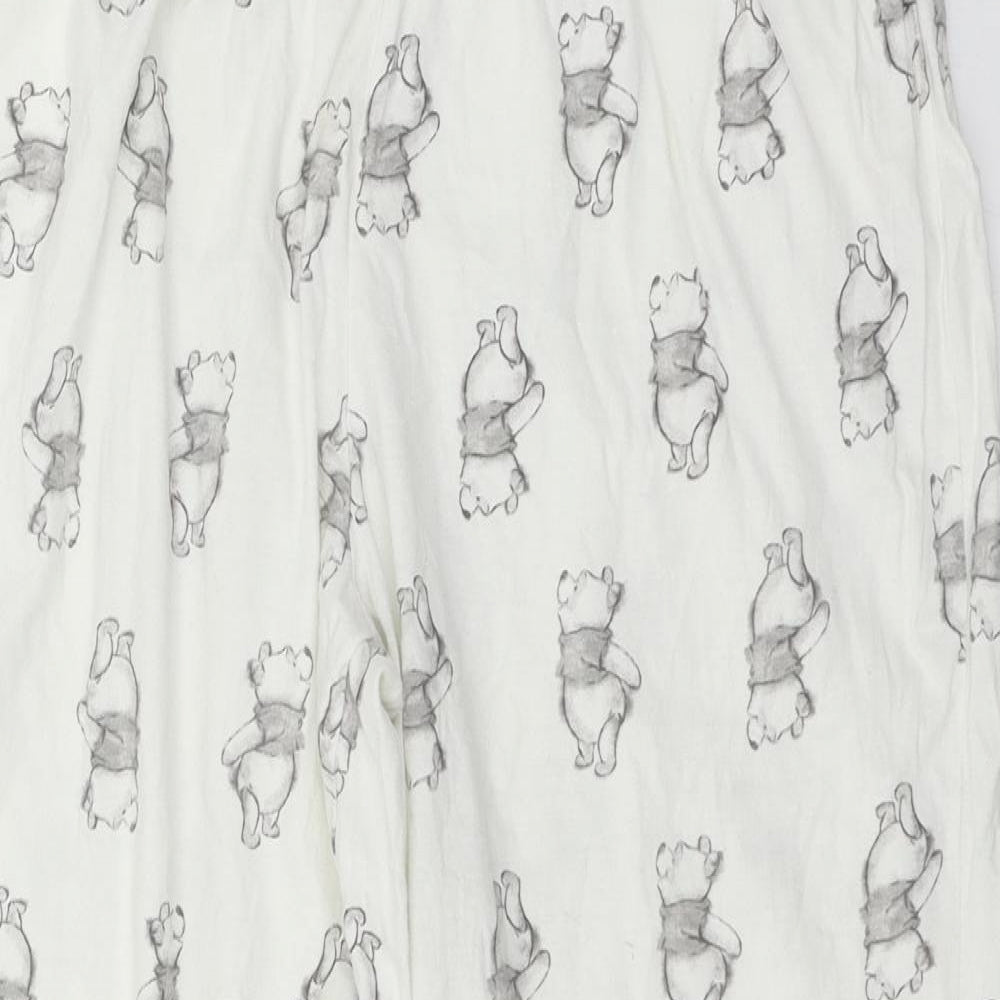TU Womens White Geometric Jersey Capri Pyjama Pants Size 16  - Winnie The Pooh