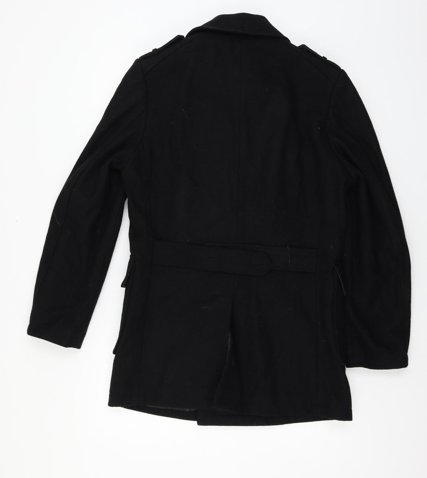 Burton Mens Black   Pea Coat Coat Size S