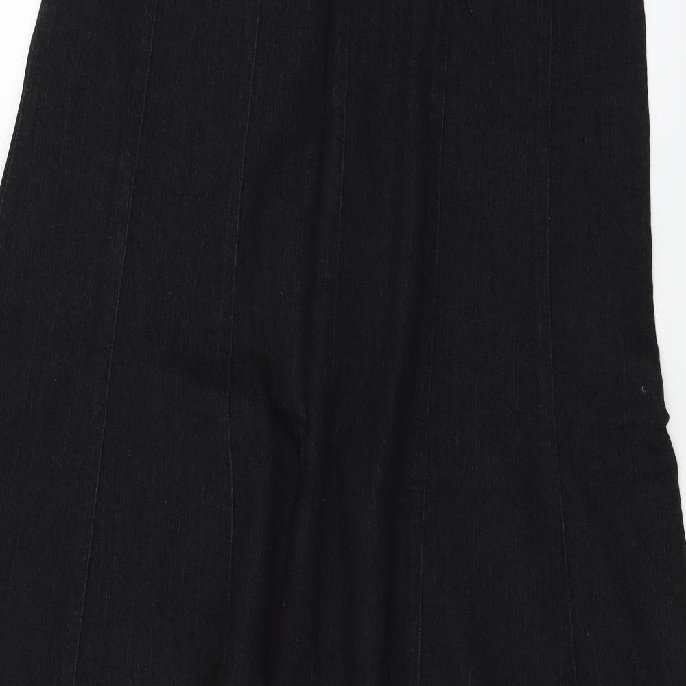 Per Una Womens Blue  Denim Flare Skirt Size 14