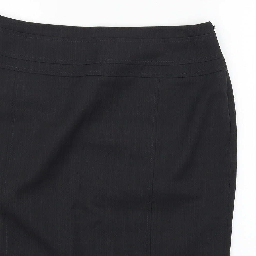 Debenhams Womens Grey   Straight & Pencil Skirt Size 14