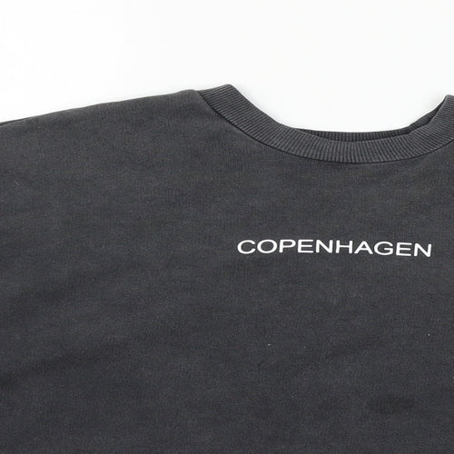 Topshop Womens Grey  Jersey Pullover Sweatshirt Size 8  - Copenhagen