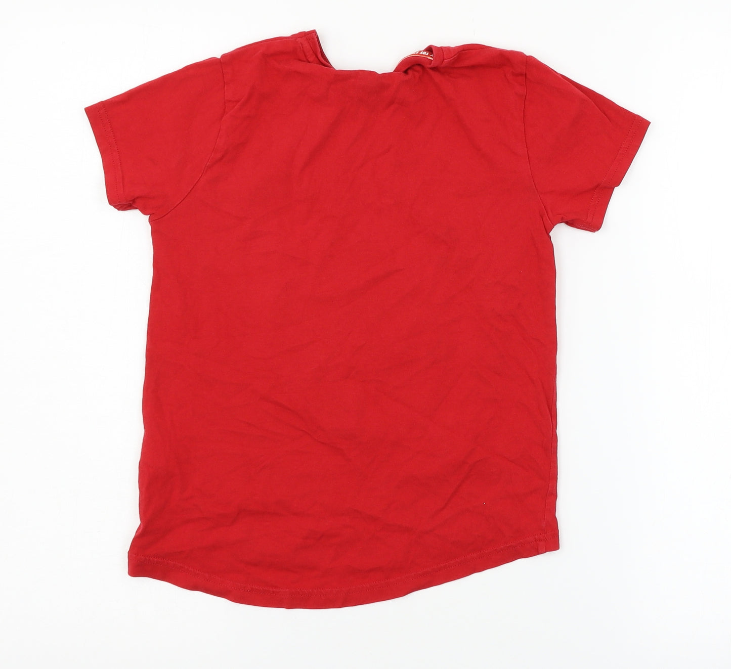 Toy Story 4 Boys Red  Jersey Basic T-Shirt Size 7-8 Years  - Rex Toy Story