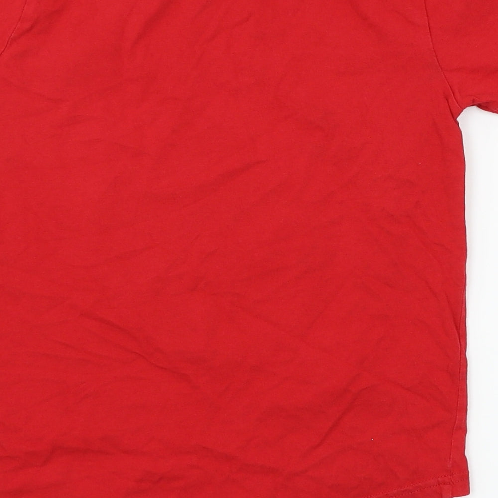Toy Story 4 Boys Red  Jersey Basic T-Shirt Size 7-8 Years  - Rex Toy Story