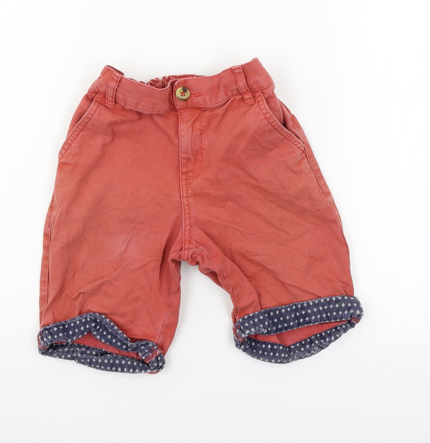 F&F Boys Red   Chino Shorts Size 8 Years