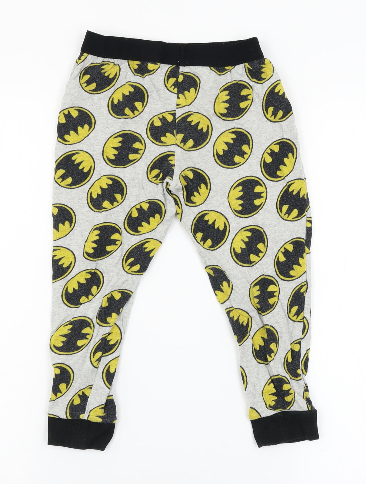 Batman Boys Grey Geometric Jersey  Pyjama Pants Size 5-6 Years  - Batman