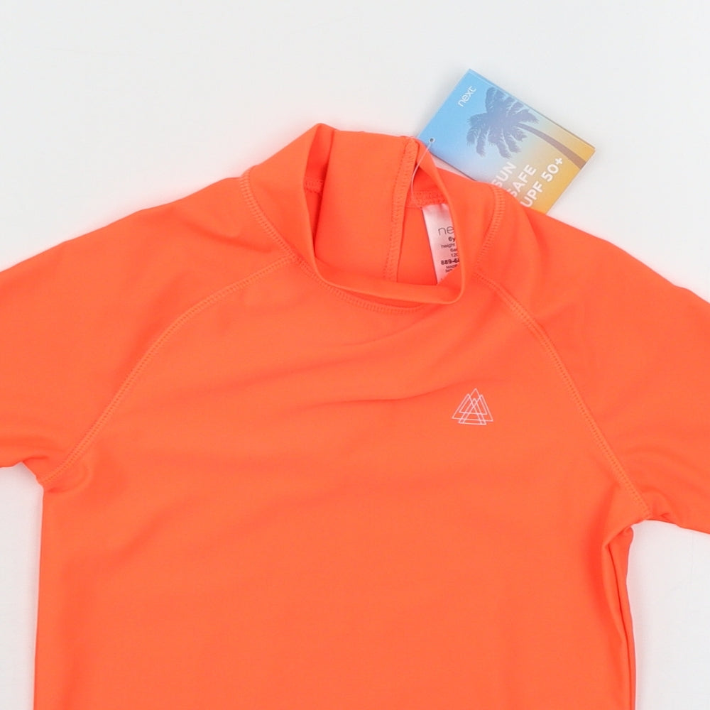 NEXT Boys Orange   Basic T-Shirt Size 6 Years