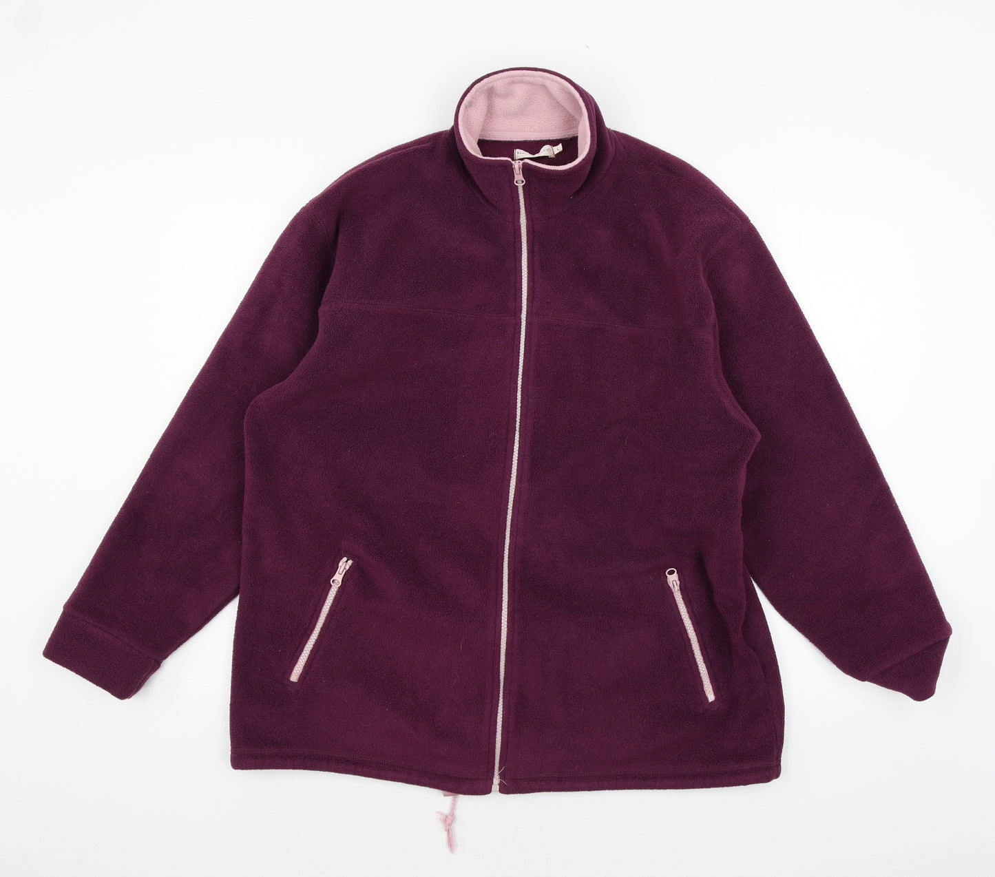 Bonmarché Womens Purple  Fleece Jacket  Size L