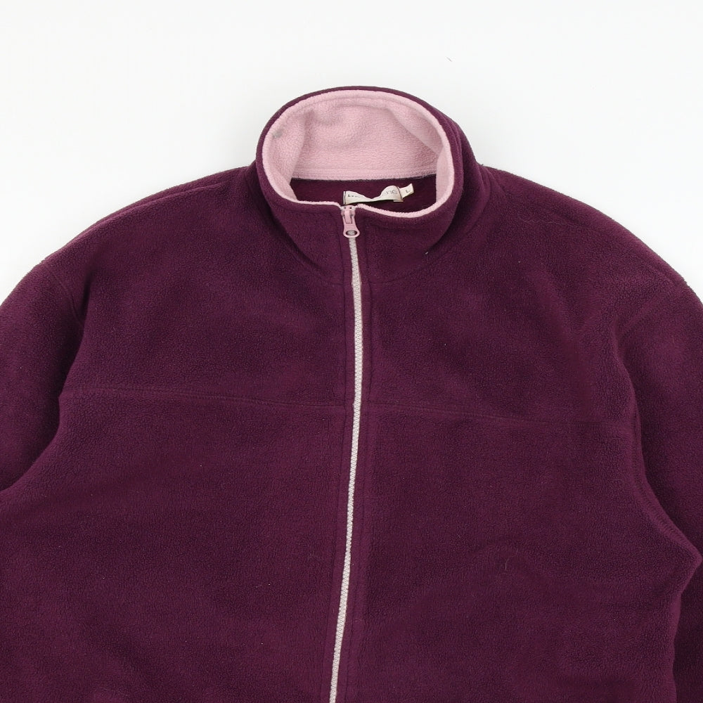 Bonmarché Womens Purple  Fleece Jacket  Size L