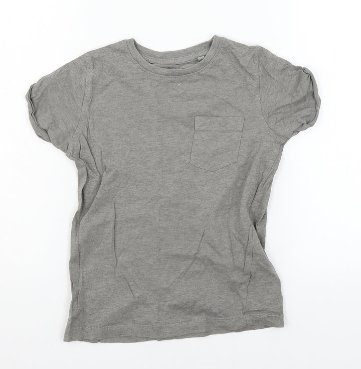 NEXT Boys Grey  Jersey Basic T-Shirt Size 6 Years