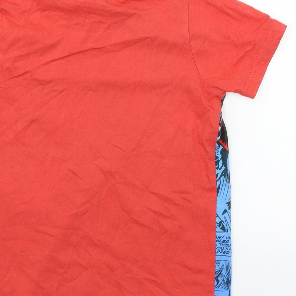 Lily & Dan Boys Red  Jersey Basic T-Shirt Size 7-8 Years  - Avengers