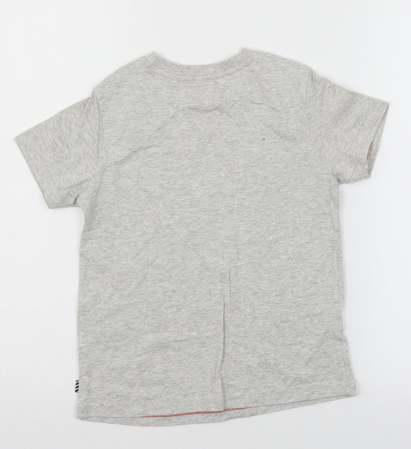 F&F Boys Grey  Jersey Basic T-Shirt Size 6-7 Years  - Animals