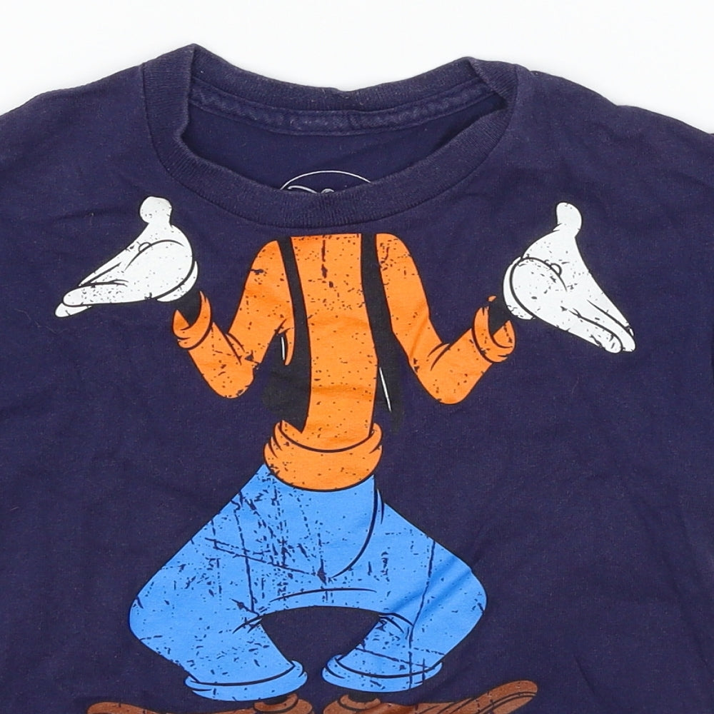 Disney Boys Blue  Jersey Basic T-Shirt Size S  - I'm so Goofy