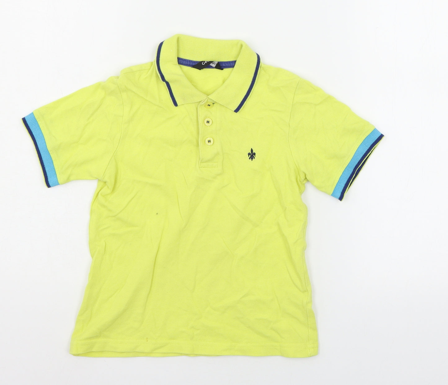 George Boys Yellow  Jersey Basic T-Shirt Size 5-6 Years