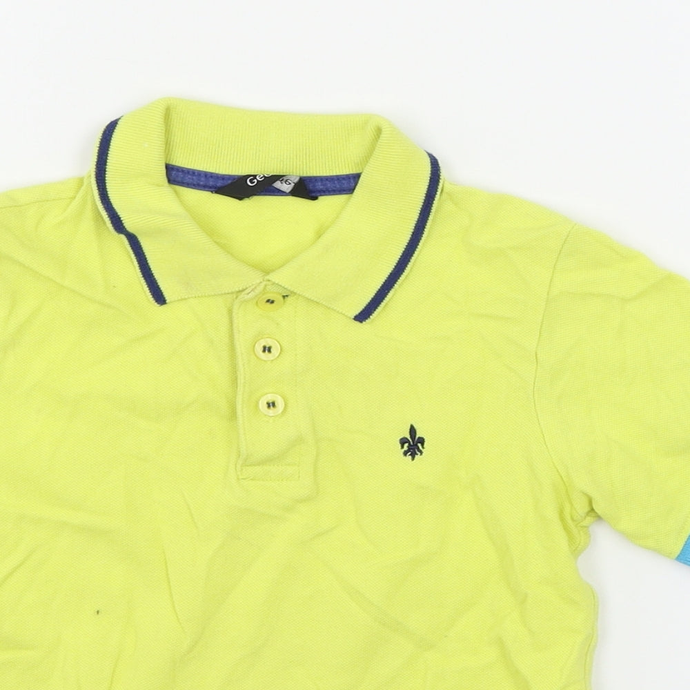 George Boys Yellow  Jersey Basic T-Shirt Size 5-6 Years