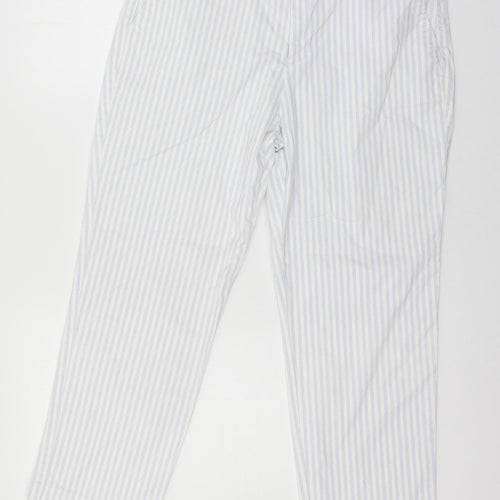 Gap Womens Blue Striped  Trousers  Size 12 L25 in