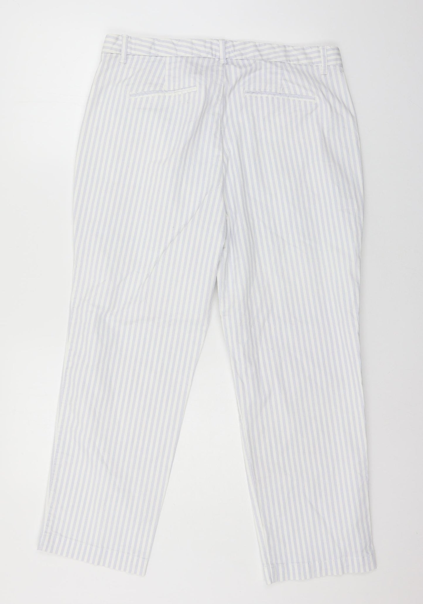 Gap Womens Blue Striped  Trousers  Size 12 L25 in