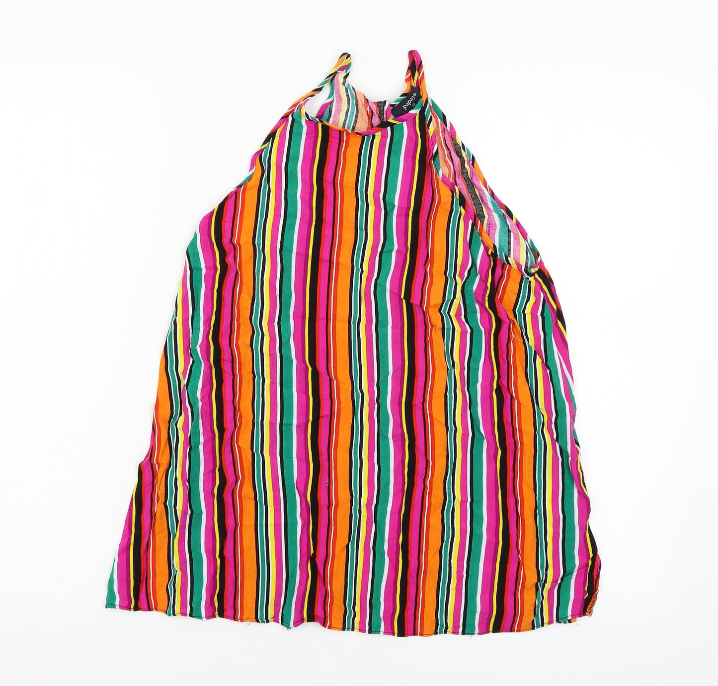 Papaya Womens Multicoloured Striped  Camisole Tank Size 12