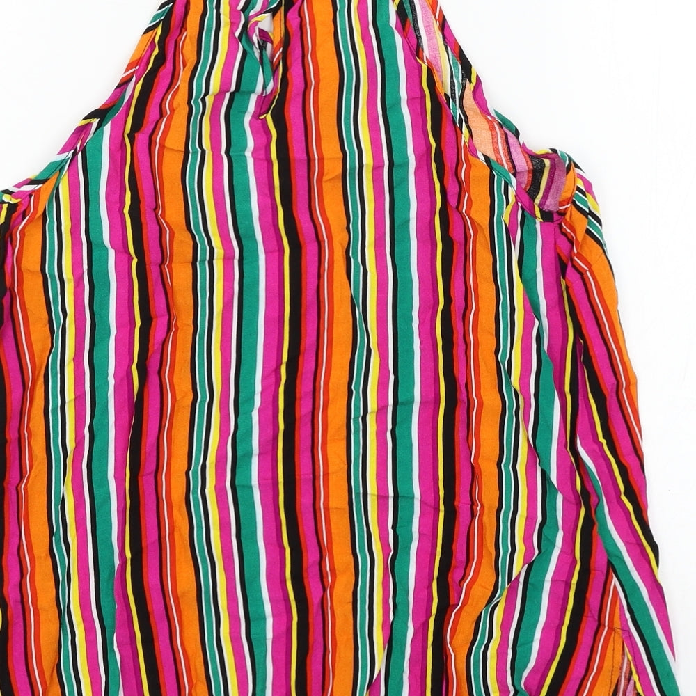 Papaya Womens Multicoloured Striped  Camisole Tank Size 12