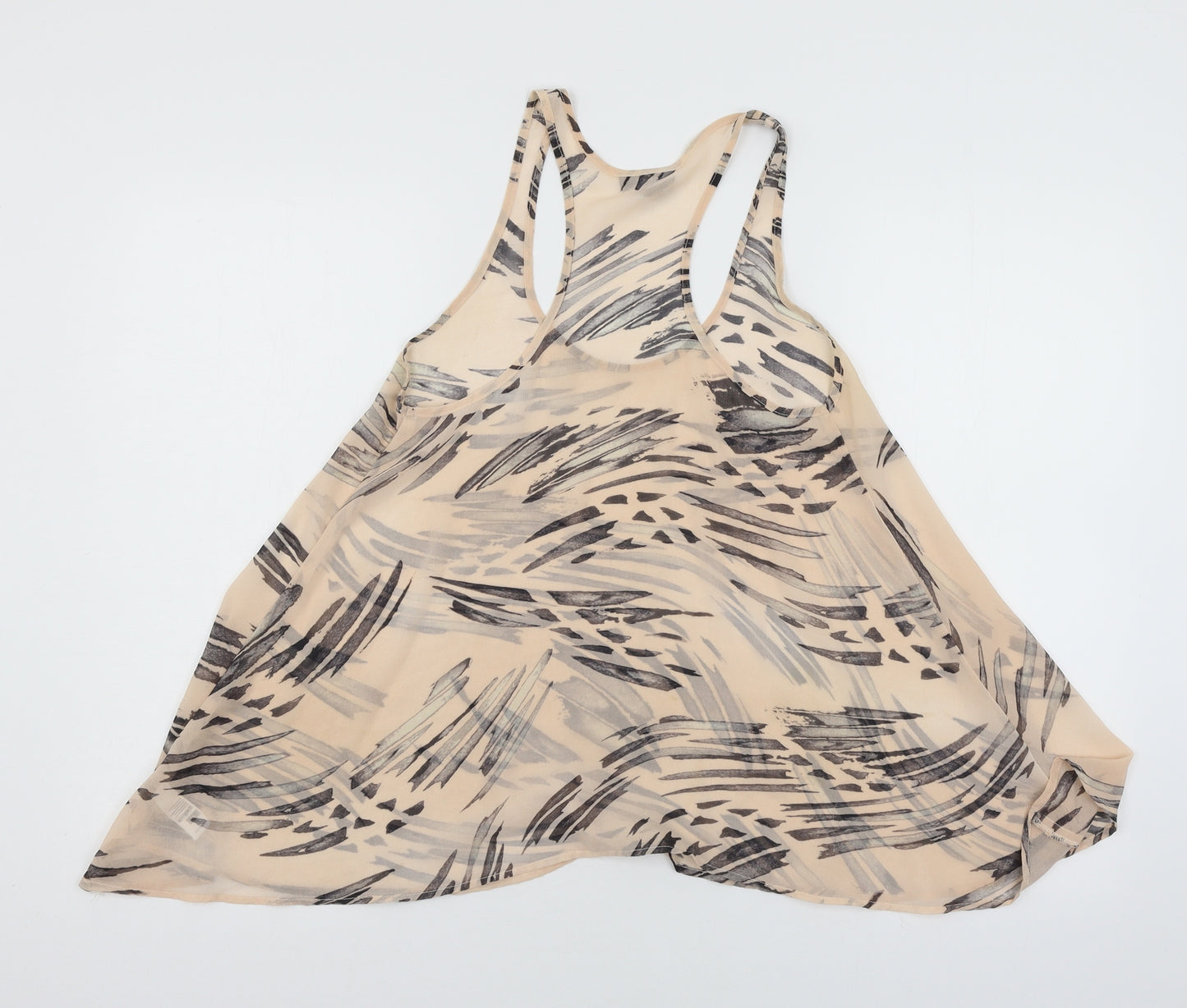 Topshop Womens Pink Striped Chiffon Camisole Tank Size 6
