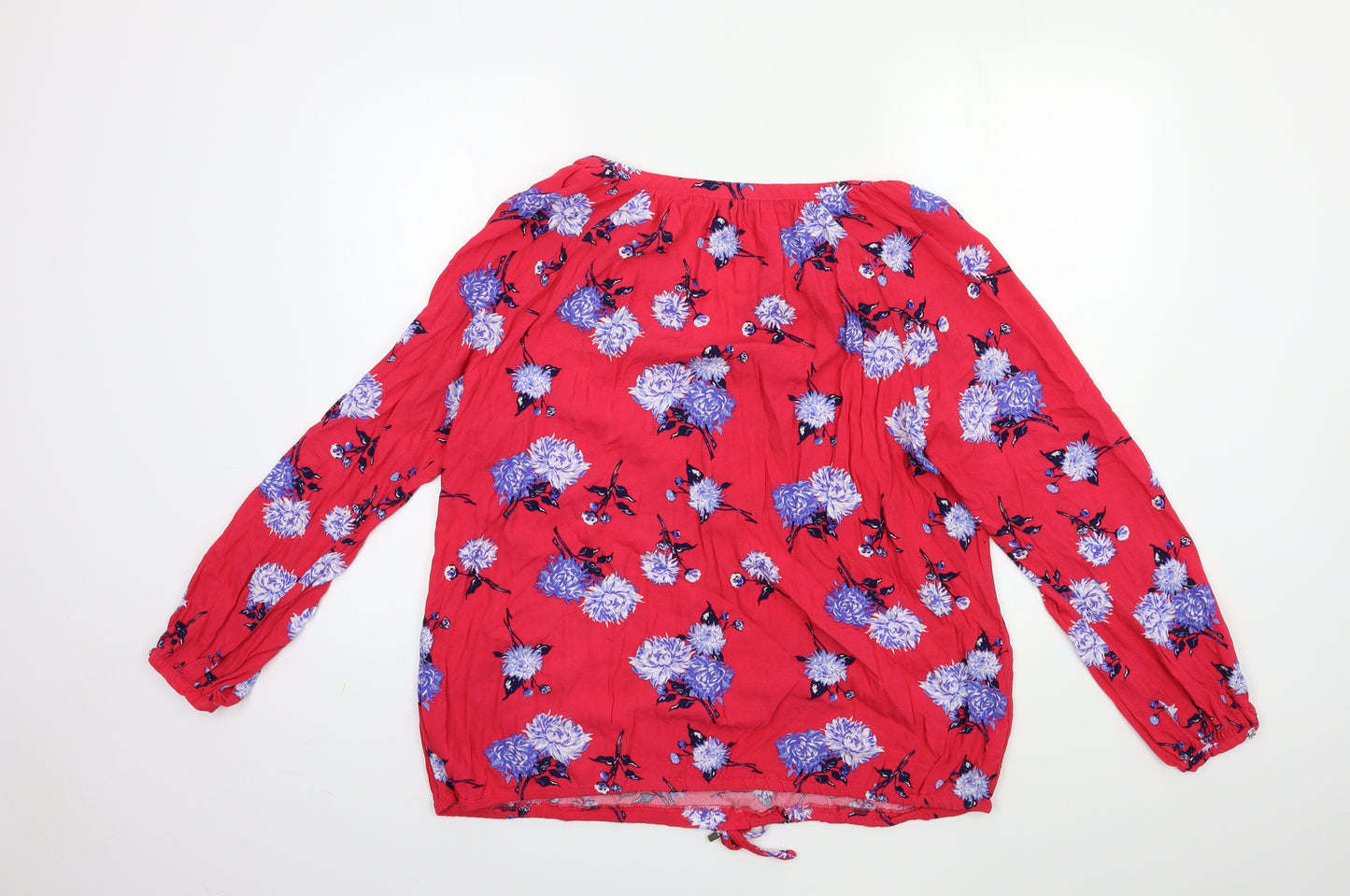 George Womens Pink Floral  Basic Blouse Size 16