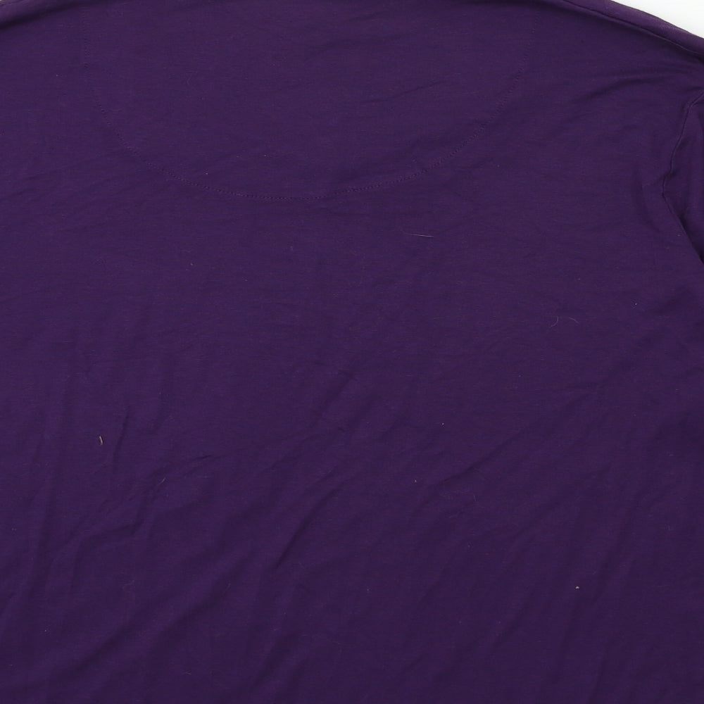 TIGI Womens Purple   Basic T-Shirt Size 18