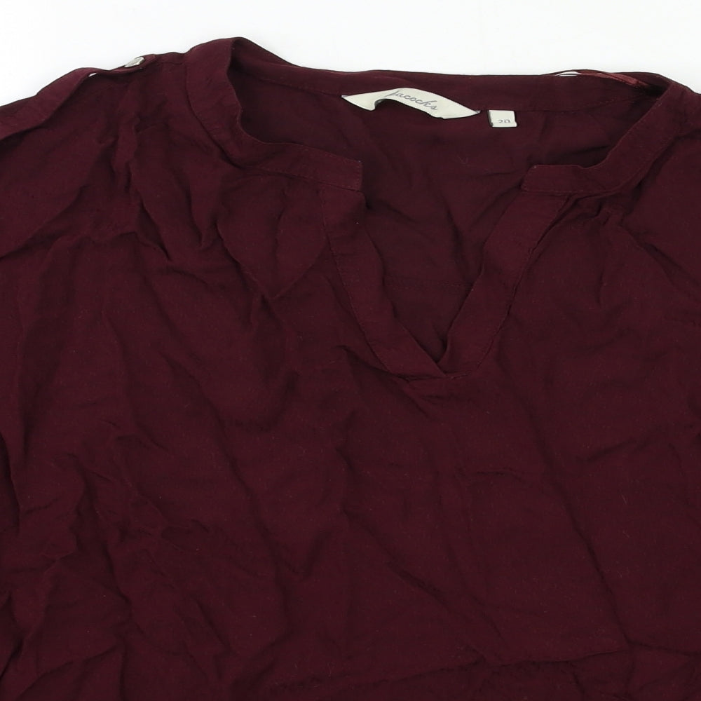 Peacocks Womens Red   Basic Blouse Size 20
